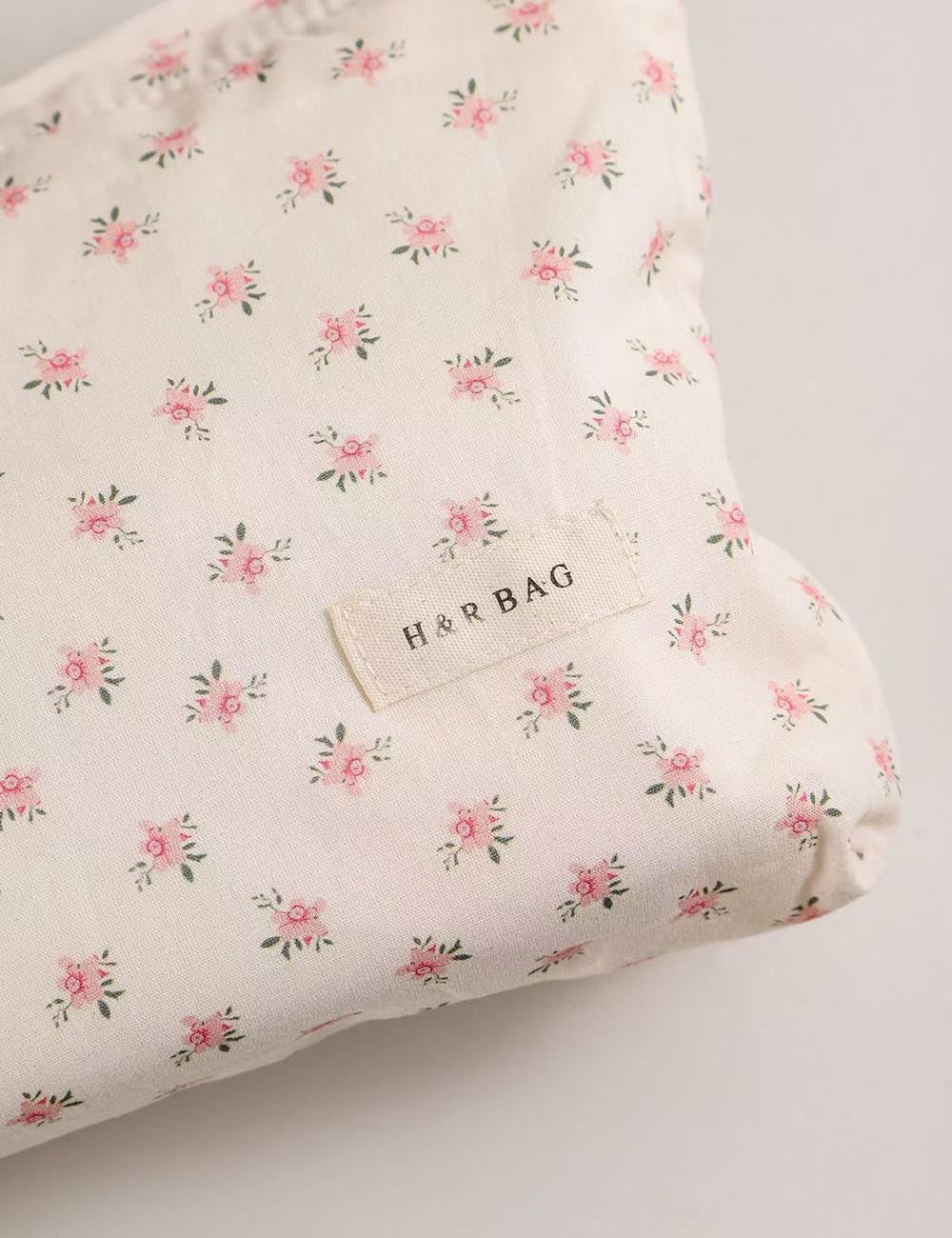 Pink Mini Floral Pattern Cosmetic Bag MK2BW6W10BOB417