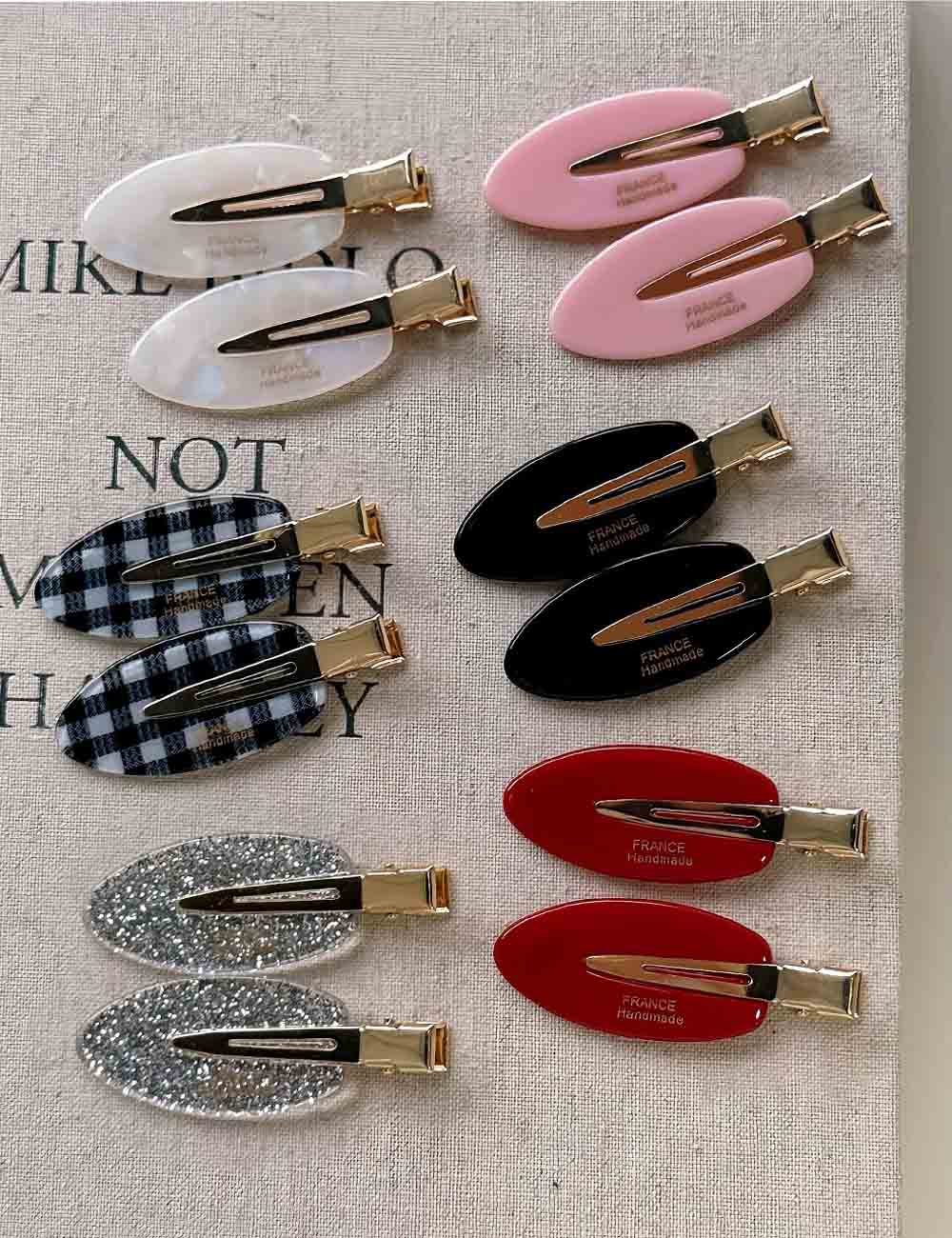 Solid Color Acetate Hair Clip - DippedShop Wholesale - #7075