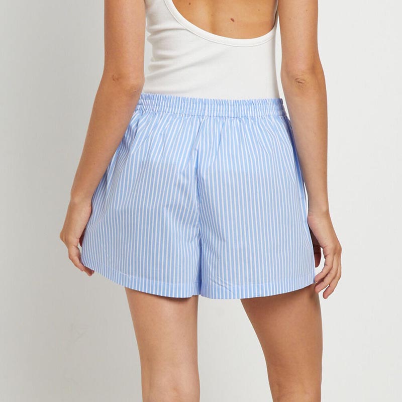 Striped Casual Simple Wide Leg Shorts DP25F432