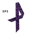 Vintage Leopard Print Narrow Lightweight Silk Scarf MK2BLW6W6NSI67