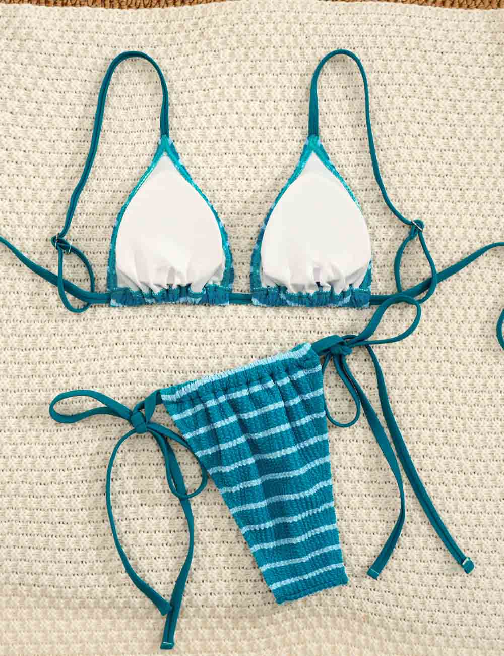Sexy Striped Bikini Set - DippedShop Wholesale - #4483