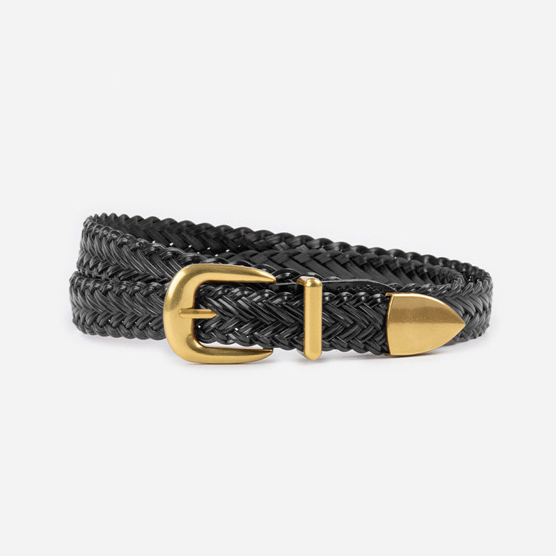 Casual Braid Woven Leather Ski - DippedShop Wholesale - #5155