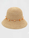 Boho Beaded Straw Hat - DippedShop Wholesale - #7923