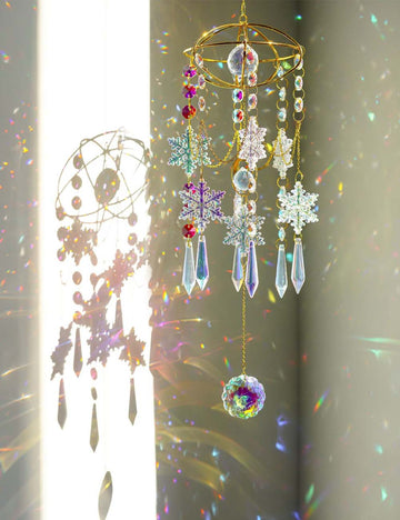 Crystal Snowflake Rainbow Window Hanging Suncatcher DP2G626