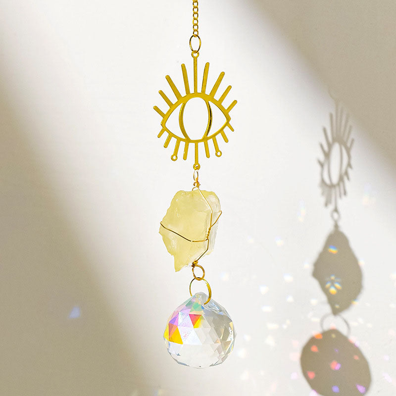 Natural Stone Crystal Ball Pendant - DippedShop Wholesale - #8883