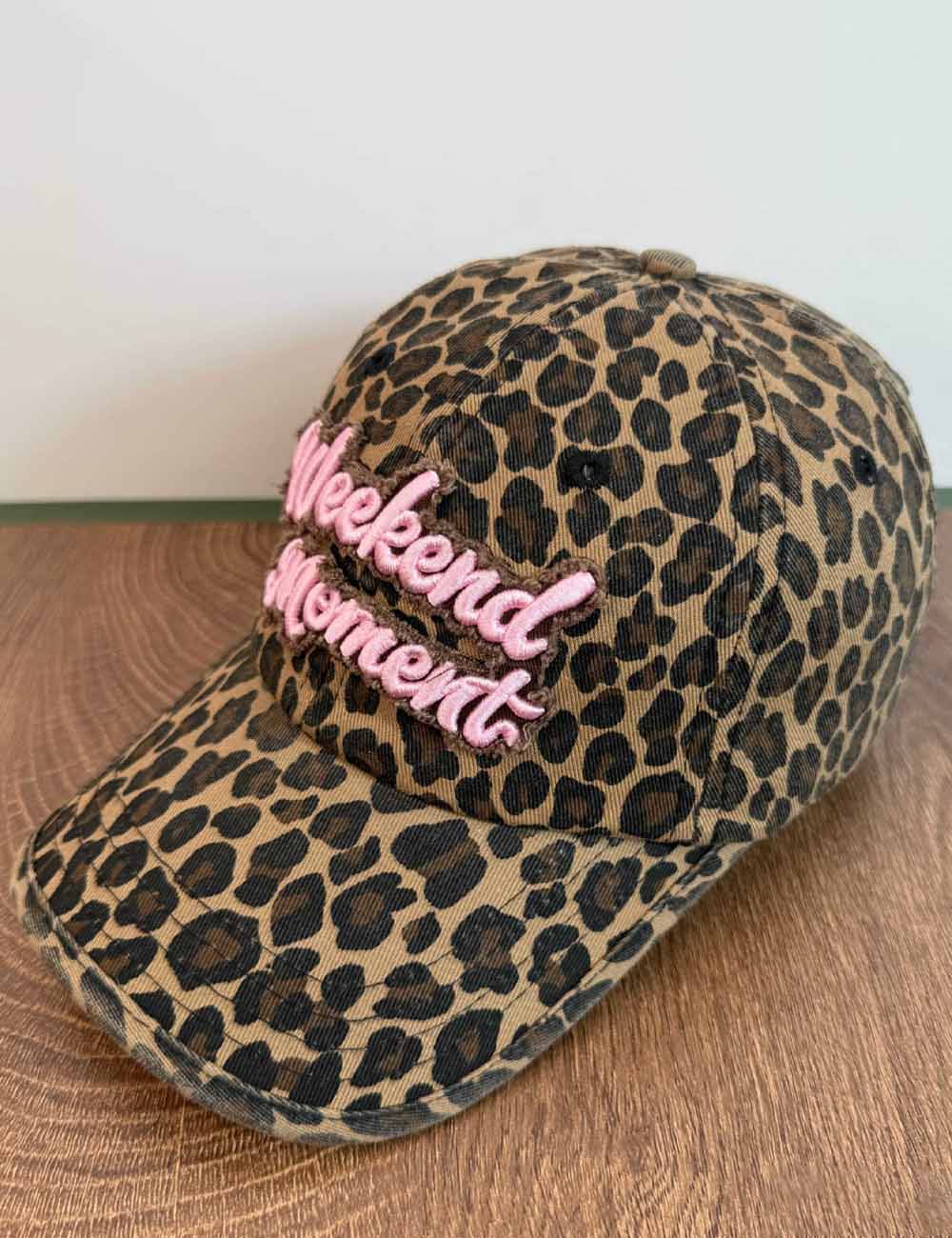 Trendy Leopard Print Letter Embroidered Baseball Cap MK2BW6W6HAT85