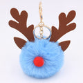 Cute Plush Christmas Reindeer Pom-Pom Bag Charm 6W10BBC703