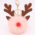 Cute Plush Christmas Reindeer Pom-Pom Bag Charm 6W10BBC703