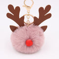 Cute Plush Christmas Reindeer Pom-Pom Bag Charm 6W10BBC703