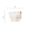 Cute Pink Floral Portable Cosmetic Bag MK2BW6W10BOB418