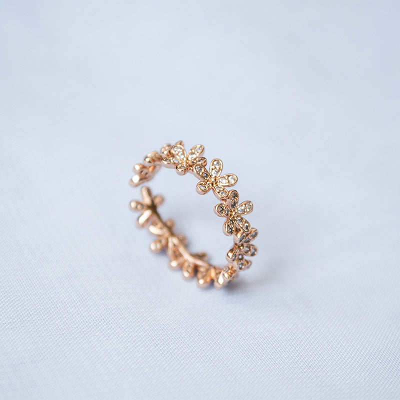 Daisy Zircon Open Ring - DippedShop Wholesale - #2595