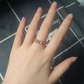 Daisy Zircon Open Ring - DippedShop Wholesale - #3667