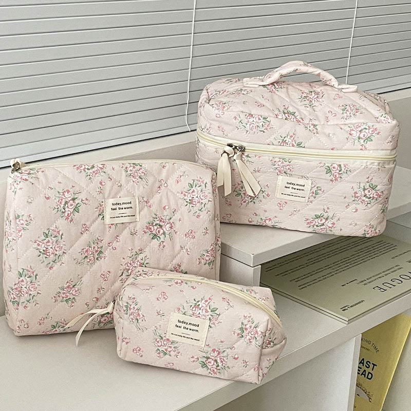 Quilted Floral Storage Bag - DippedShop Wholesale - #9619