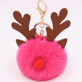 Cute Plush Christmas Reindeer Pom-Pom Bag Charm 6W10BBC703