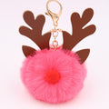 Cute Plush Christmas Reindeer Pom-Pom Bag Charm 6W10BBC703