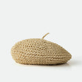 Vintage Artist Hnadmade Straw Beret Hat MK2CK6W6HAT64