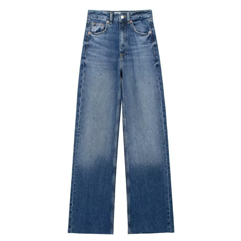 Vintage High Waist Wide Leg Jeans DP25A482