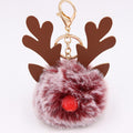 Cute Plush Christmas Reindeer Pom-Pom Bag Charm 6W10BBC703