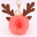 Cute Plush Christmas Reindeer Pom-Pom Bag Charm 6W10BBC703