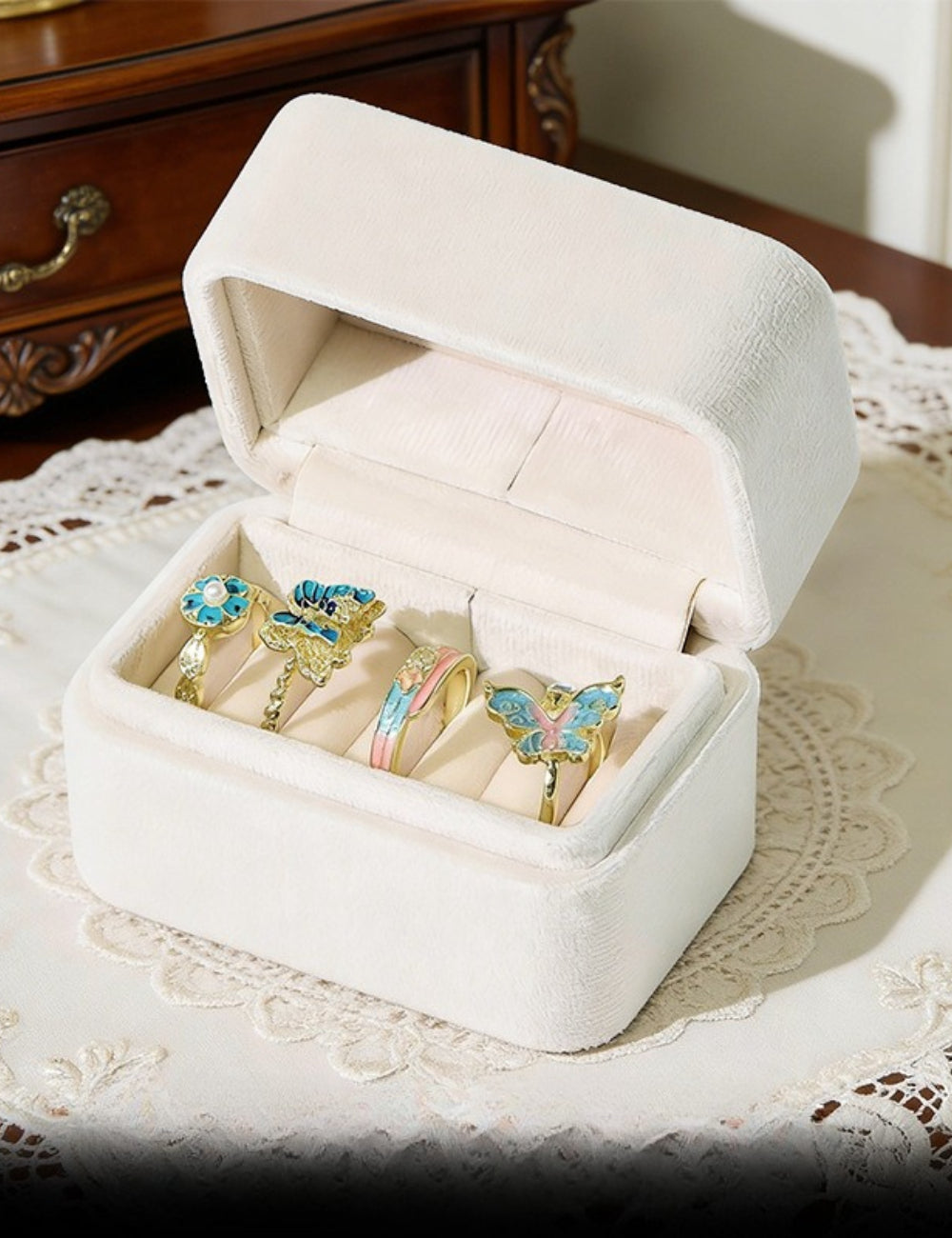Stylish Solid Color Portable Jewelry Case 8CW6BOB291L