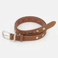 Punk Style Studded Pink Buckle Leather Belt MK2LEEP6W6JBT35