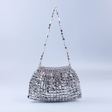 Beaded Woven Shoulder Tote Bag DP25C679