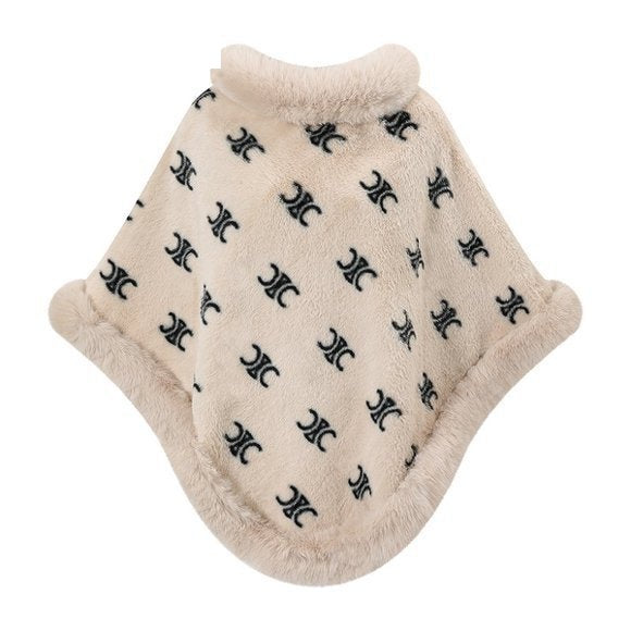 Faux Fur Poncho Cape - DippedShop Wholesale - #3459