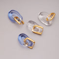 Chunky Gold Dangle Earrings - DippedShop Wholesale - #0627
