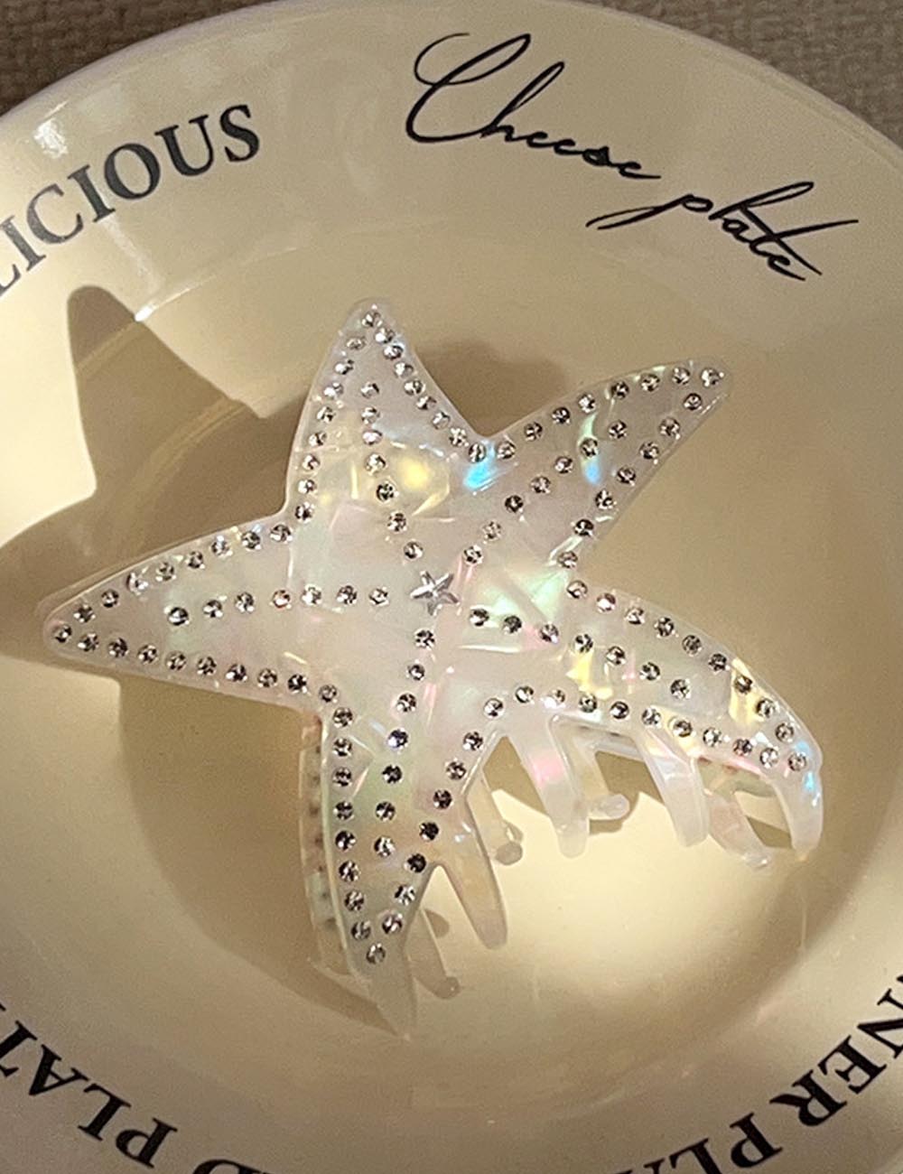 Iridescent Rhinestone Hair Claw - DippedShop Wholesale - #8643