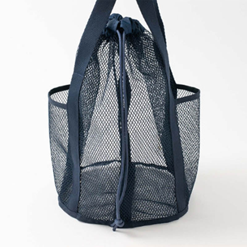 Mesh Foldable Hollow Out Drawstring Stroage Bag 8BW6BOB100L