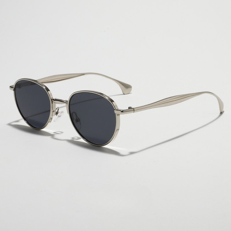 Metal Oval Frame Sunglasses - DippedShop Wholesale - #9155