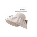 Minimalist Solid Color Foldable Sun Hat BK6HAT166T