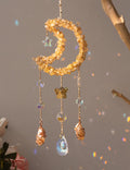 Handcrafted Moon Crystal Suncatcher - DippedShop Wholesale - #6435