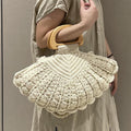 Crochet Shell Tote Bag - DippedShop Wholesale - #3667