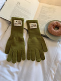 Minimalist Solid Color Full Finger Warm Gloves 6W6GLO88