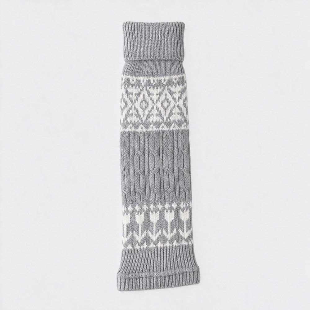 Fair Isle Leg Warmers - DippedShop Wholesale - #5619