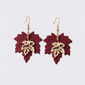 Maple Leaf Dangle Earrings - DippedShop Wholesale - #0131