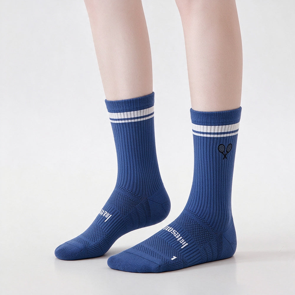 Simple Color Block Heart Embroidery Knit Socks 6W8FSO1006