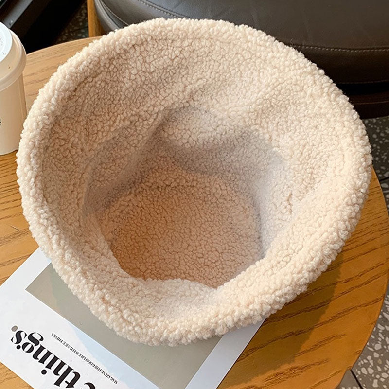 Trendy Reversible Faux Fur Suede Bucket Hat 6W6HAT537