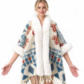 Faux Fur Knit Poncho Cape - DippedShop Wholesale - #6515