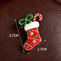 Cute Christmas Hat Bell Series Brooch Pins 6W6JPB60