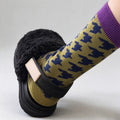 Houndstooth Striped Crew Socks - DippedShop Wholesale - #1715