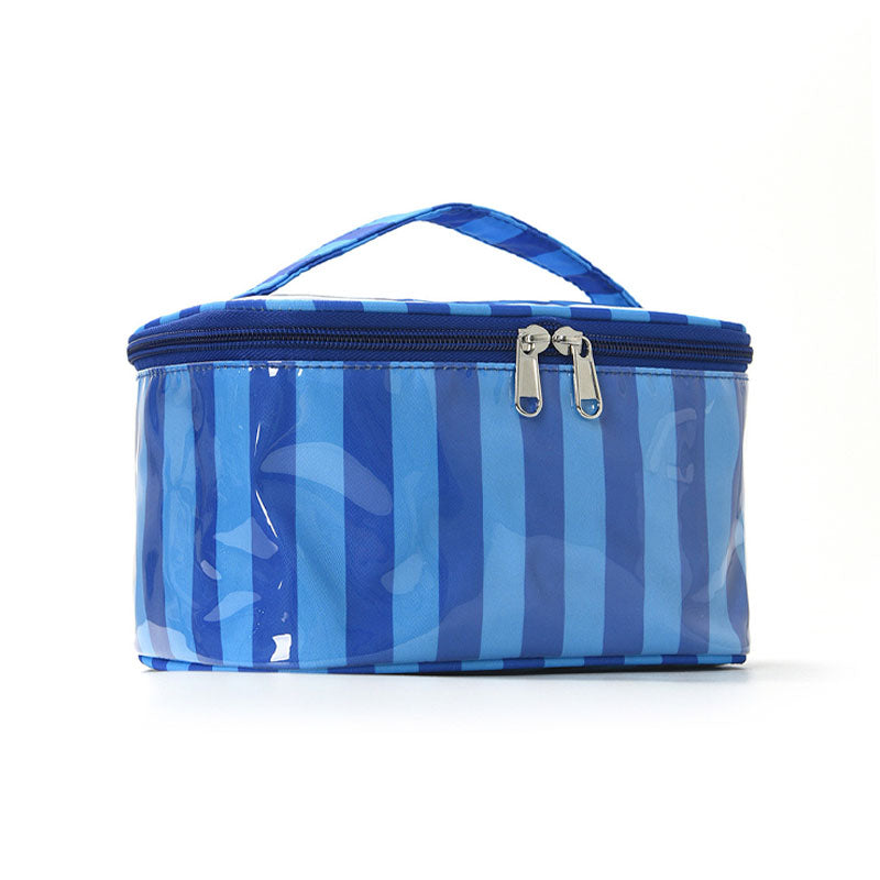 Color Block Striped Makeup Bag - DippedShop Wholesale - #5587