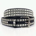 Punk Style Rivet Bright Pyramid Studded Belt 6W6JBT187
