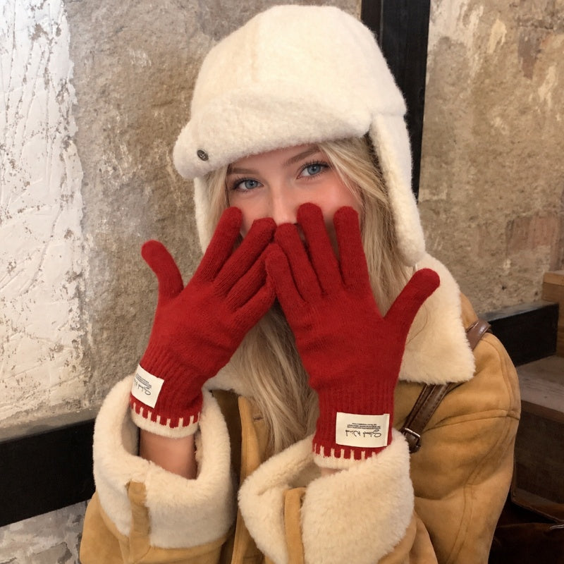 Minimalist Solid Color Full Finger Gloves 6W6GLO84