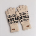 Fair Isle Touchscreen Knit Gloves - DippedShop Wholesale - #9827