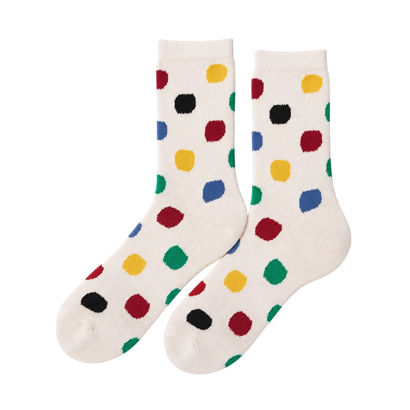 Polka Dot Crew Socks - DippedShop Wholesale - #4035