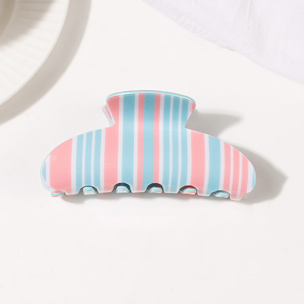 Striped Hair Claw - DippedShop Wholesale - #6339