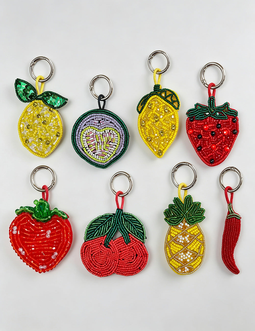 Creative Heandmade Beaded Lemon Pendant Bag Charm 6W10BBC815