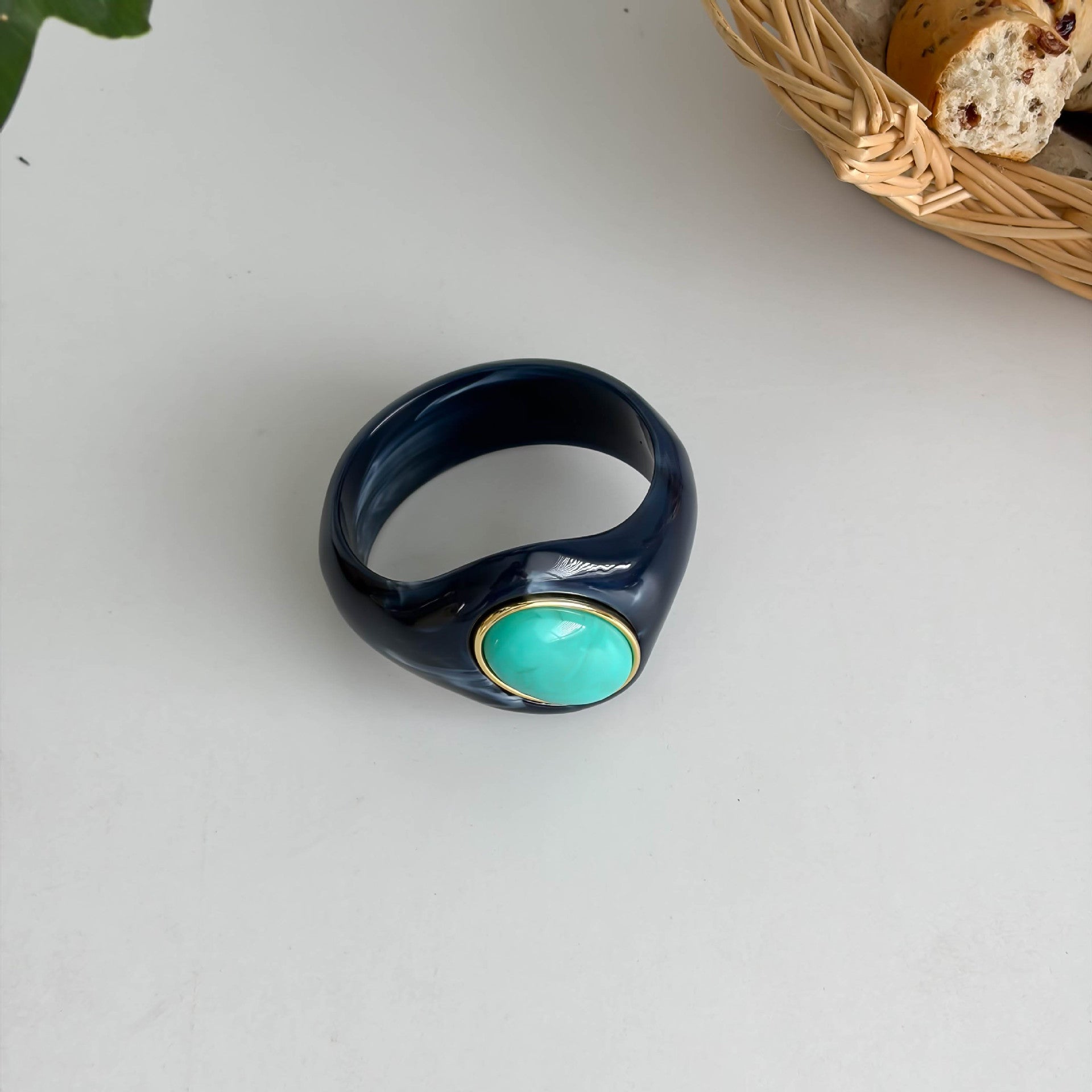 Natural Stones Irregular Weave Resin Bracelets 6W6JBR621